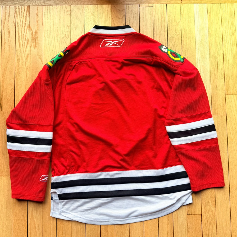 Reebok Red Black White NHL Hockey Jersey - Picture 8 of 8